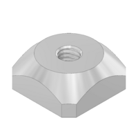 MODULAR SOLUTIONS STAINLESS STEEL FASTENER M8 SQUARE NUT